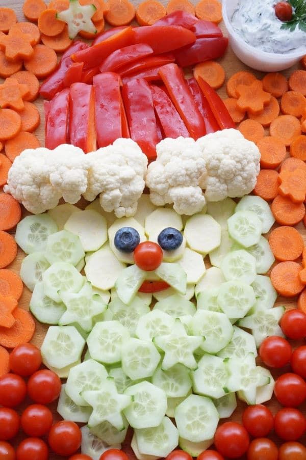 Elevate Your Holiday Spread: The Fun, Healthy Santa Vegetable Tray